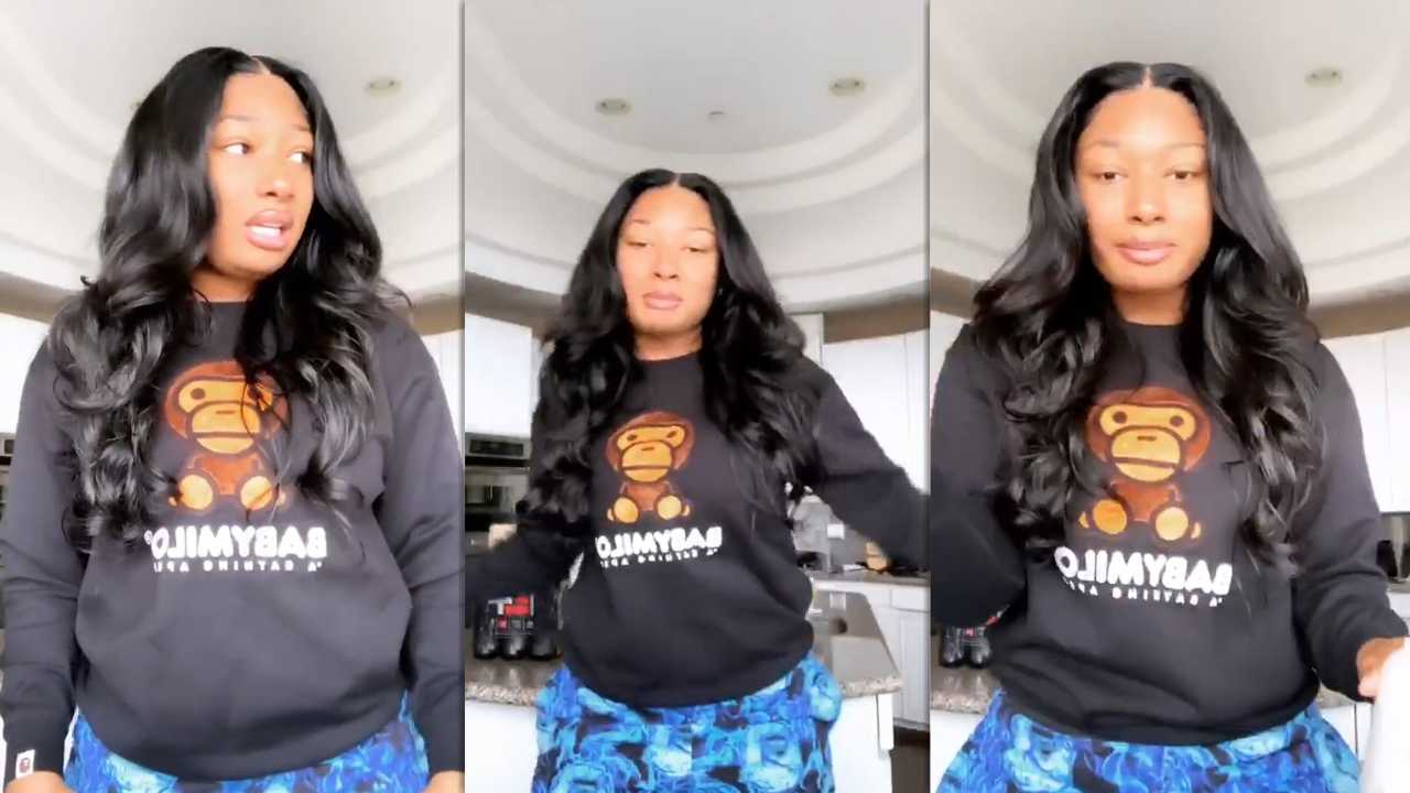 Megan Thee Stallion's Instagram Live Stream from April 6th 2020.