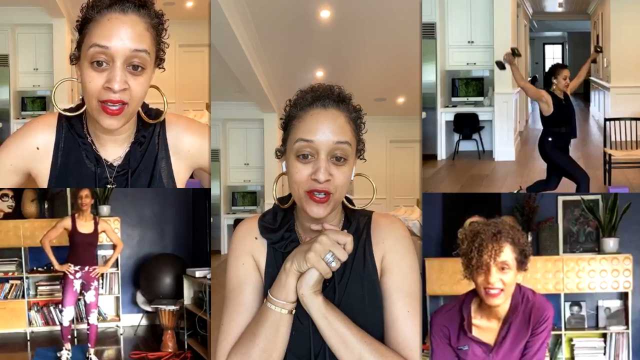 Tia Mowry's Instagram Live Stream from April 10th 2020.