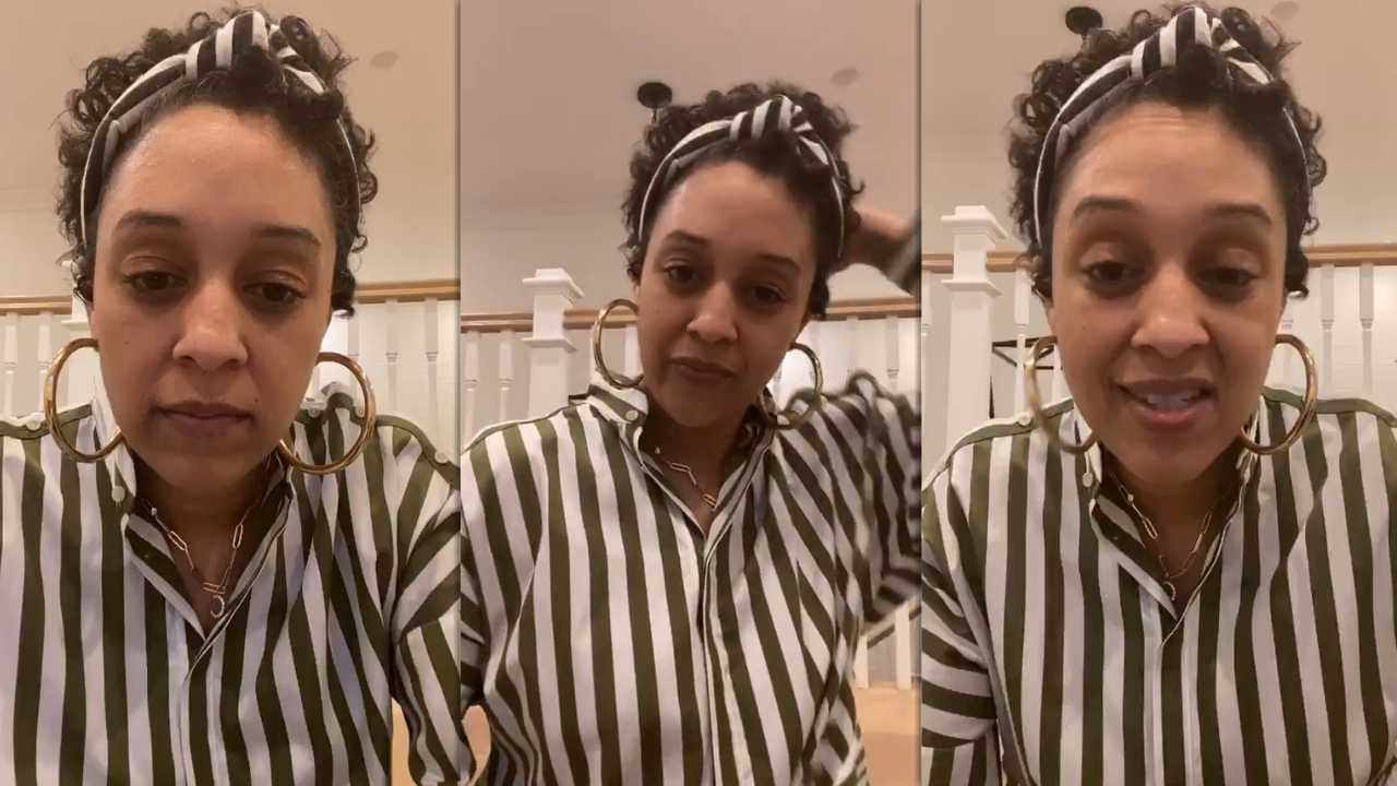 Tia Mowry's Instagram Live Stream from April 8th 2020.