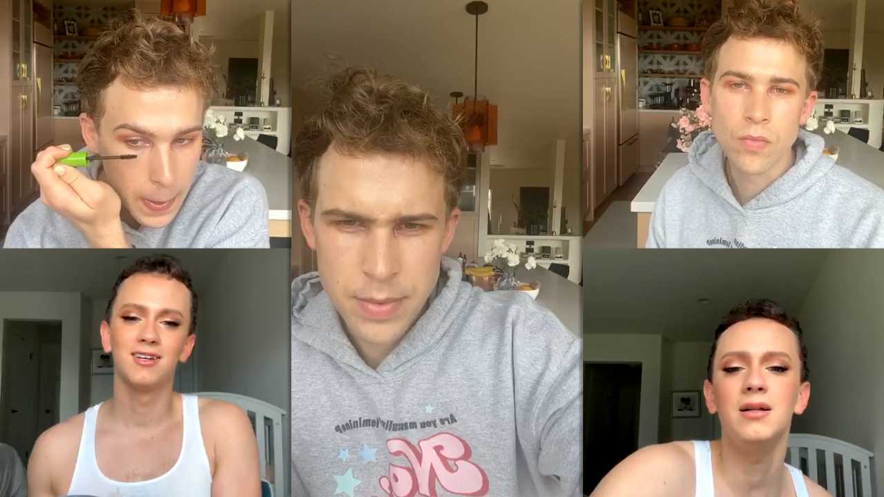 Tommy Dorfman's Instagram Live Stream from April 13th 2020.