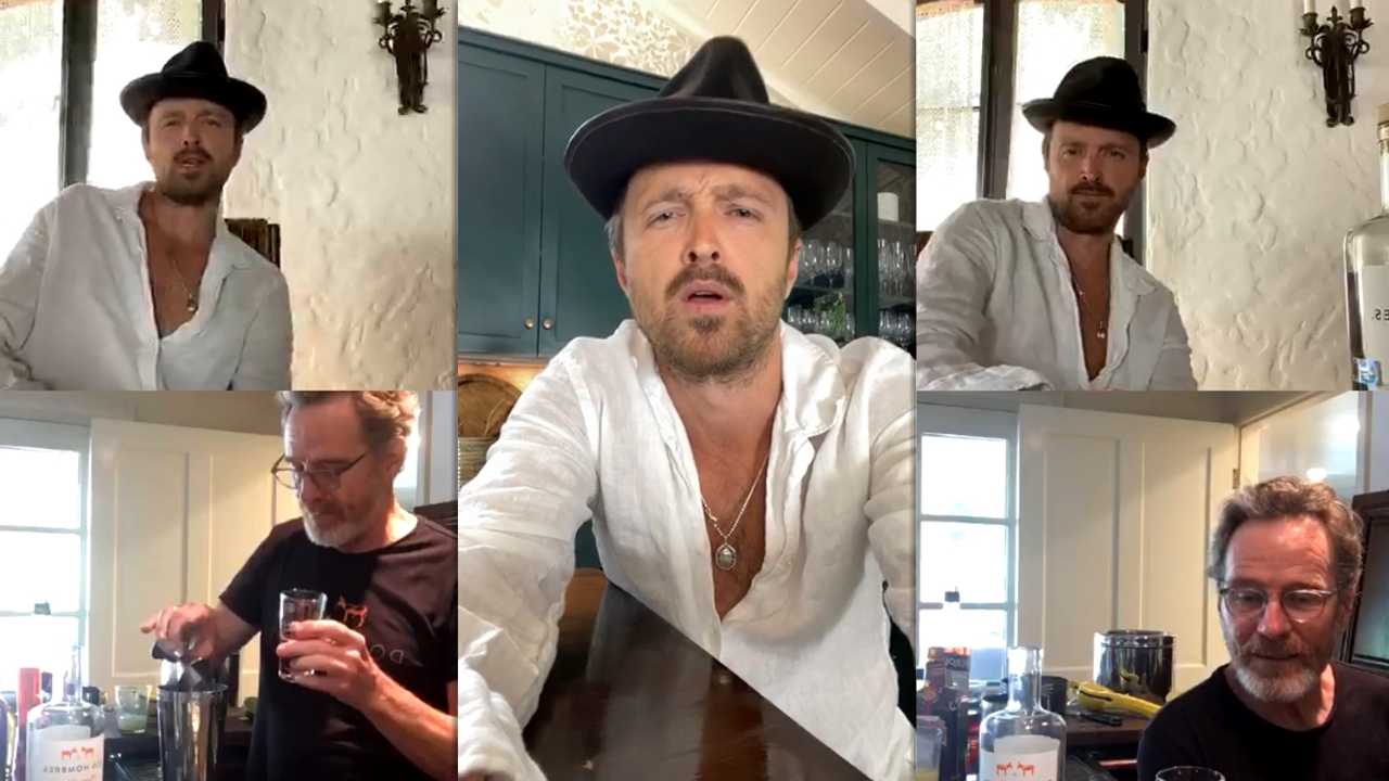 Aaron Paul's Instagram Live Stream with Bryan Cranston from May 5th 2020.