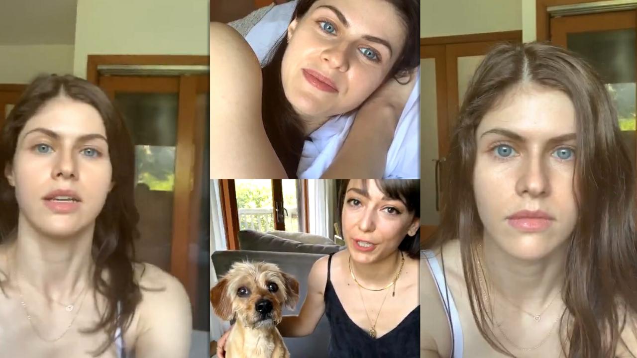 Alexandra Daddario's Instagram Live Stream from May 7th 2020.