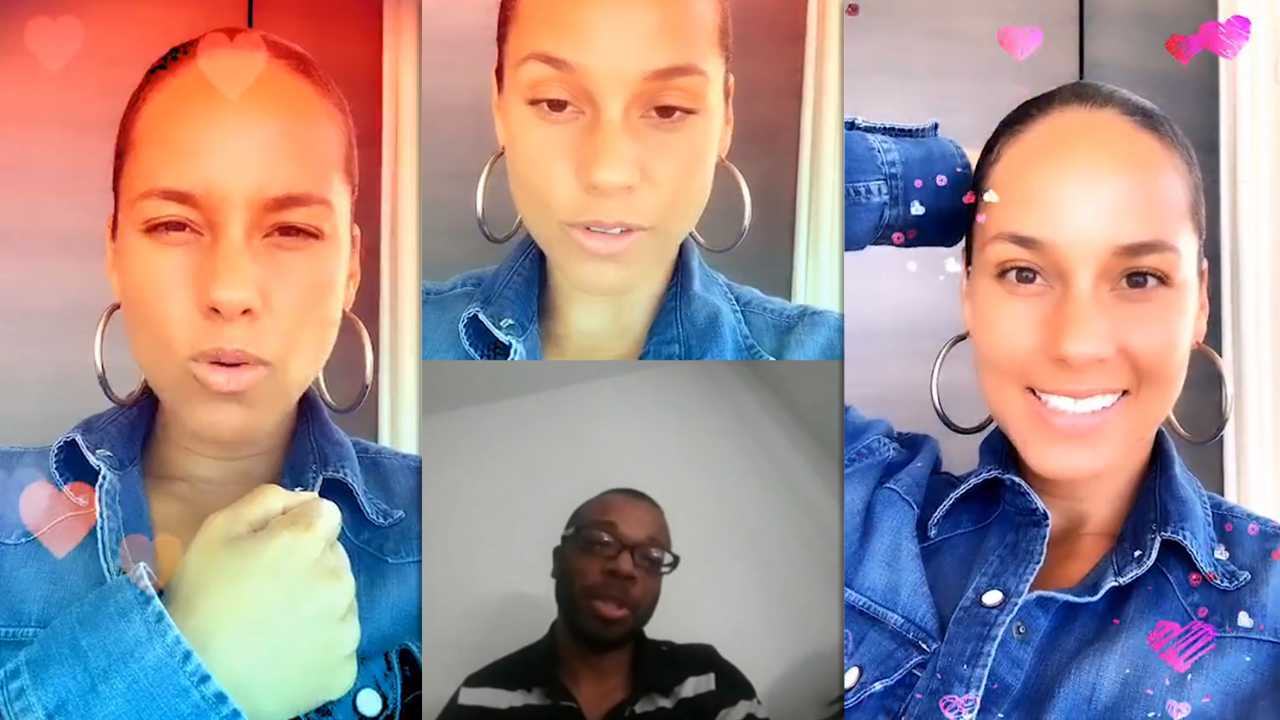 Alicia Keys' Instagram Live Stream with her fans from May 15th 2020.