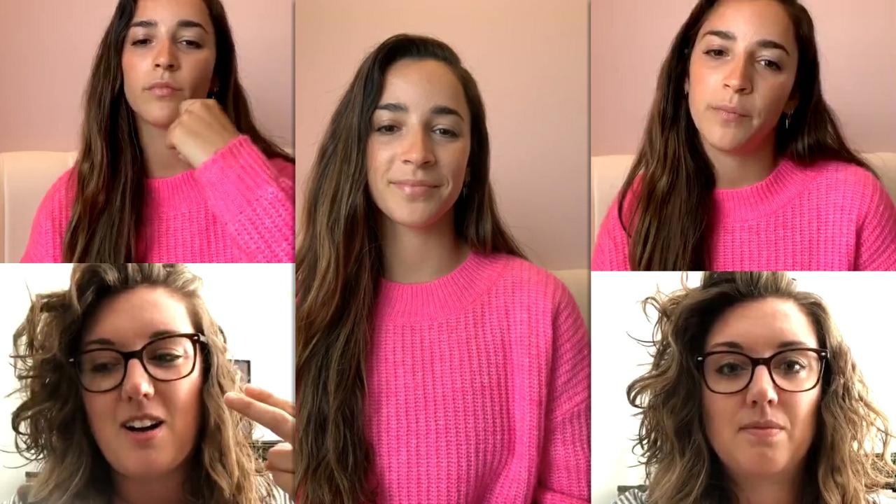 Aly Raisman's Instagram Live Stream from May 6th 2020.