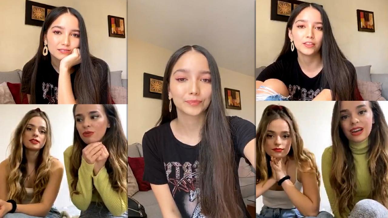 Andrea de Alba's Instagram Live Stream with Twin Melody from May 12th 2020.
