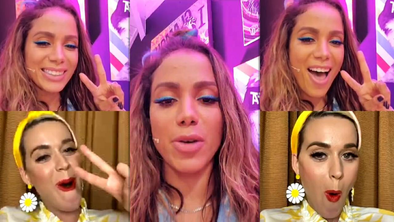 Anitta's Instagram Live Stream with Katy Perry from May 14th 2020.