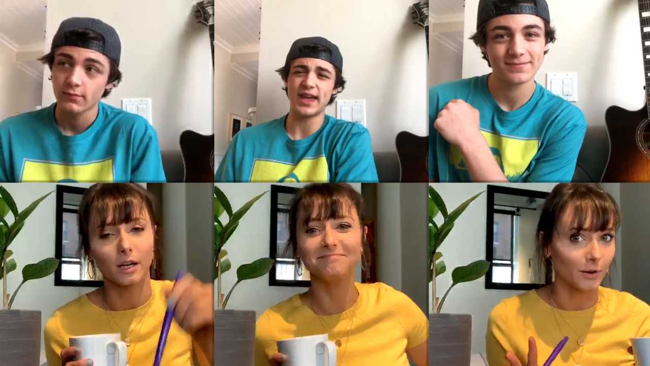 Asher Angel's Instagram Live Stream from May 15th 2020.