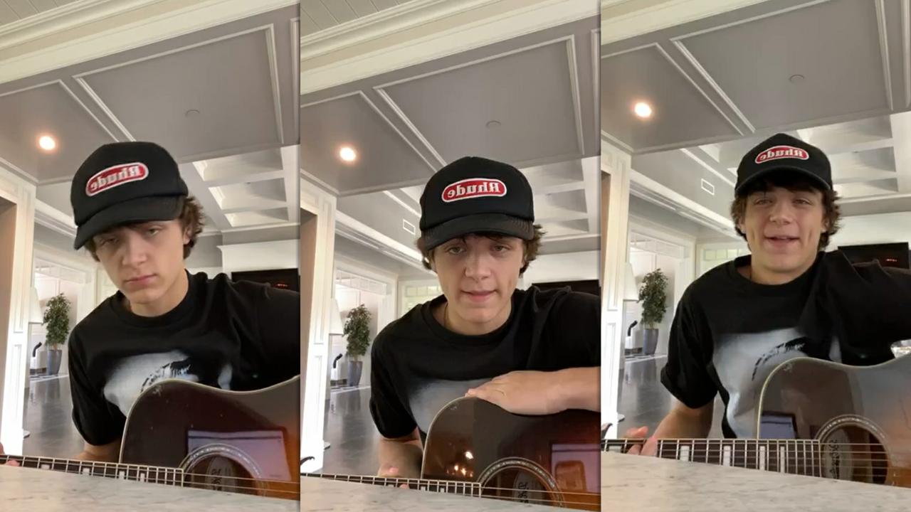 Asher Angel's Instagram Live Stream from May 8th 2020.