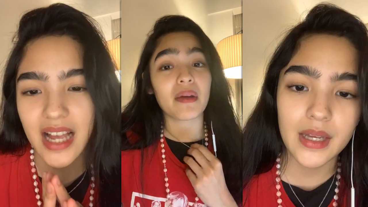 Andrea Brillantes Instagram Live Stream from May 21th 2020.