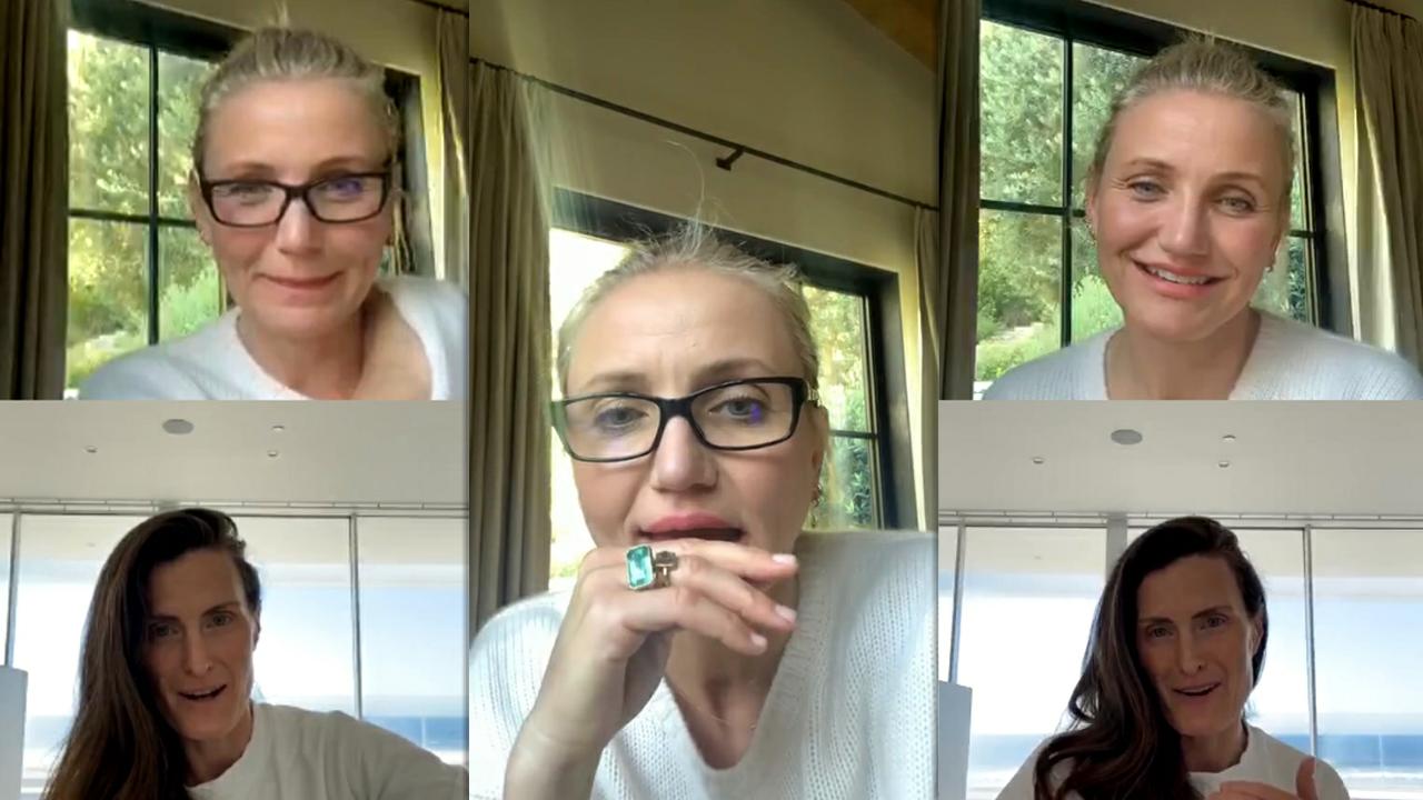 Cameron Diaz's Instagram Live Stream from May 20th 2020.