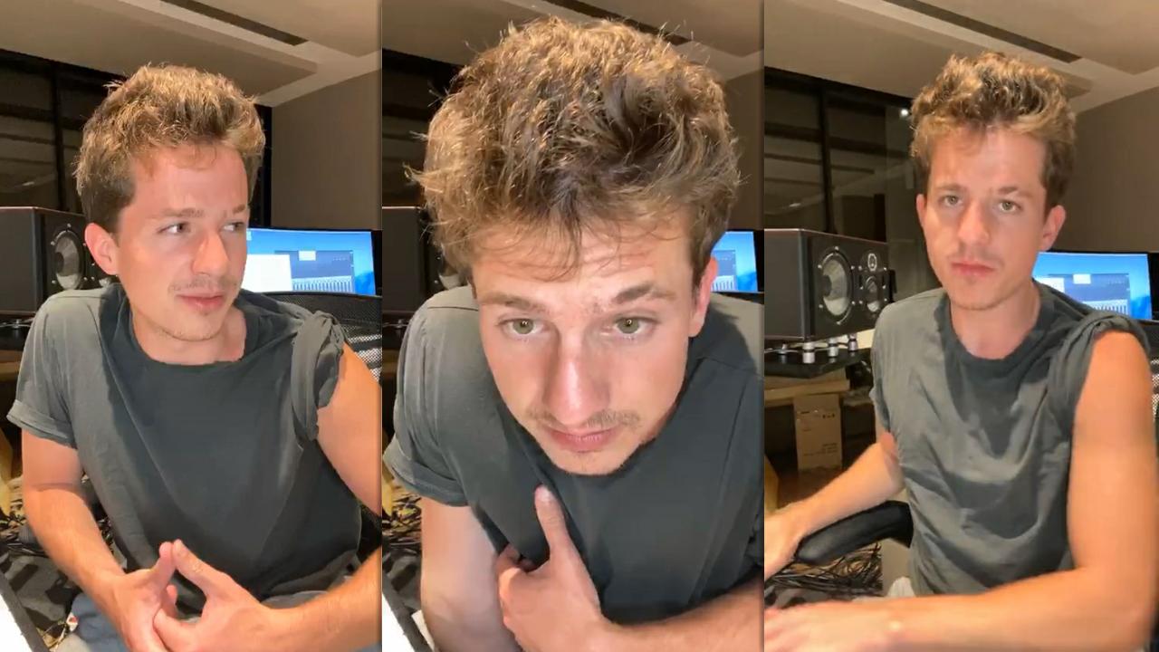 Charlie Puth's Instagram Live Stream from May 29th 2020.