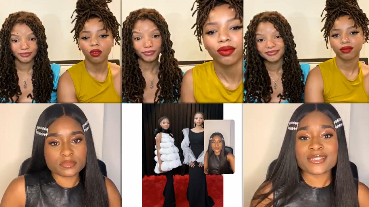 Chloe x Halle's Instagram Live Stream from May 13th 2020.