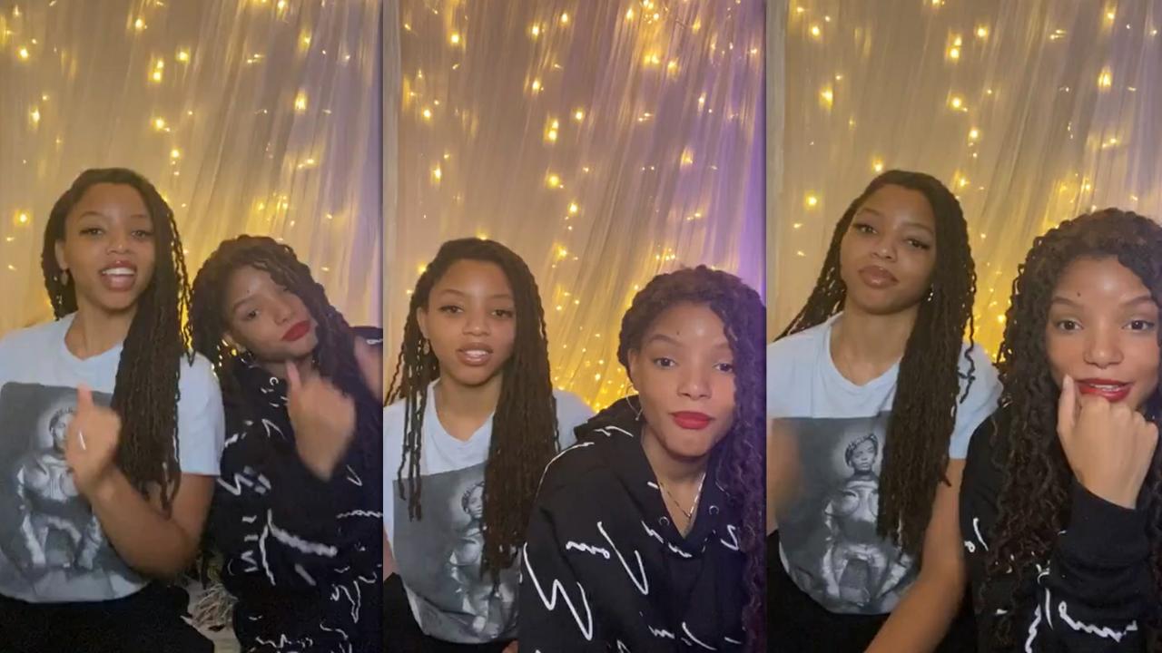 Chloe x Halle's Instagram Live Stream from May 14th 2020.