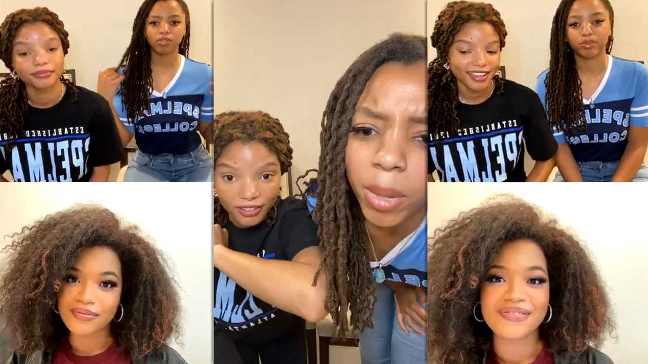 Chloe x Halle's Instagram Live Stream from May 15th 2020.