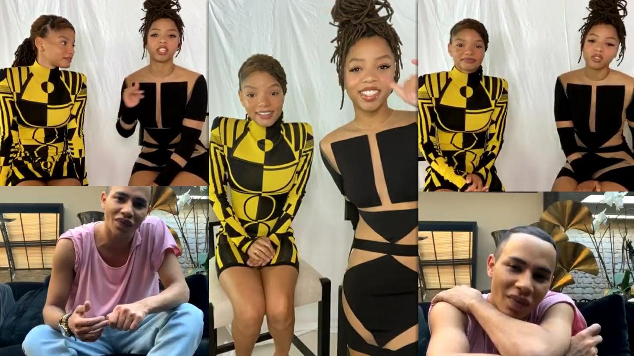Chloe x Halle's Instagram Live Stream from May 17th 2020.