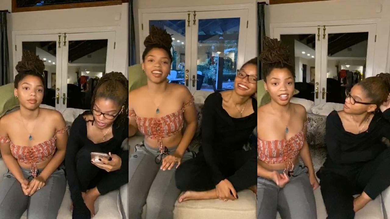 Chloe x Halle's Instagram Live Stream from May 21th 2020.