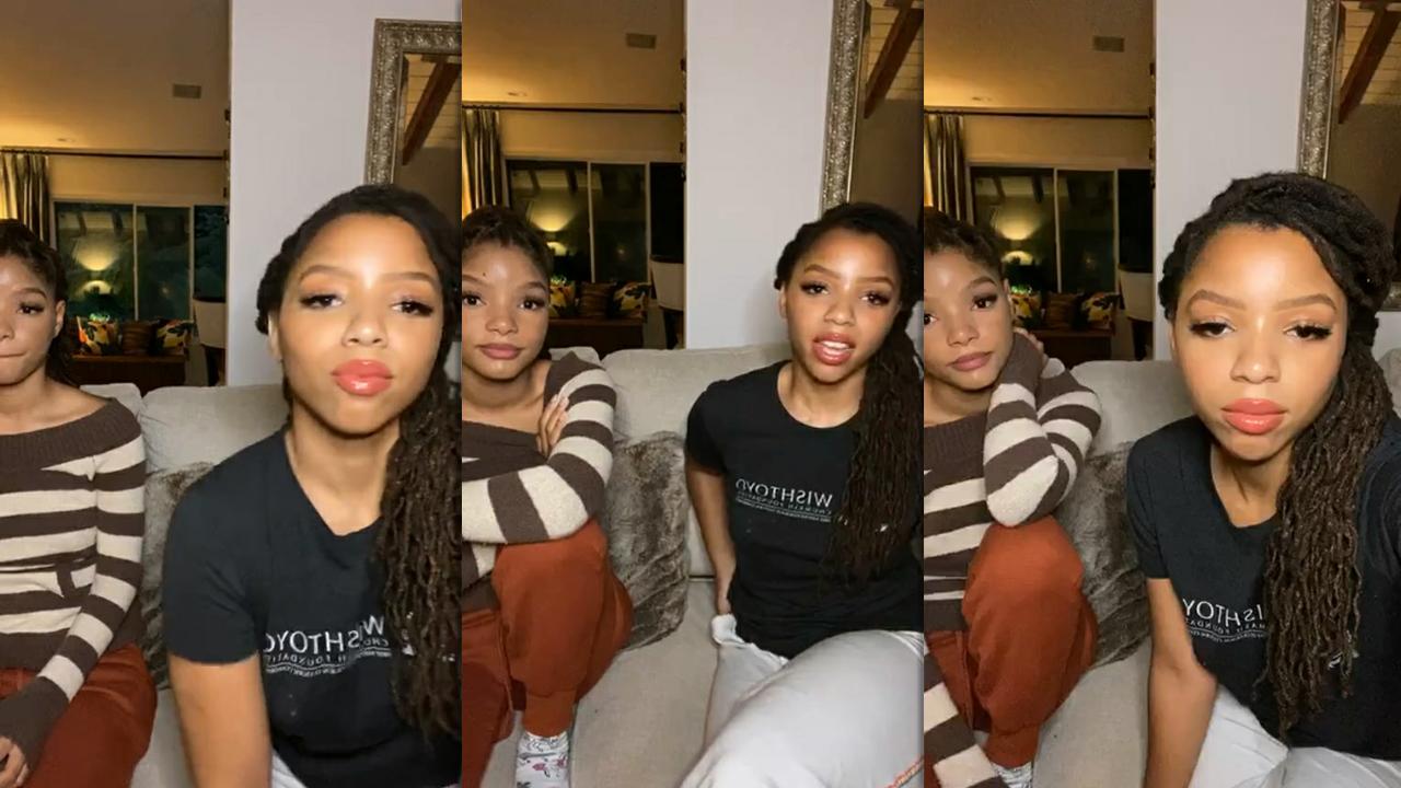 Chloe x Halle's Instagram Live Stream from May 28th 2020.