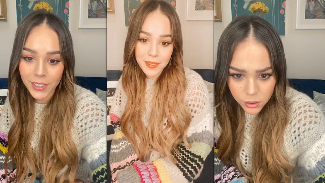Danna Paola's Instagram Live Stream from May 20th 2020.