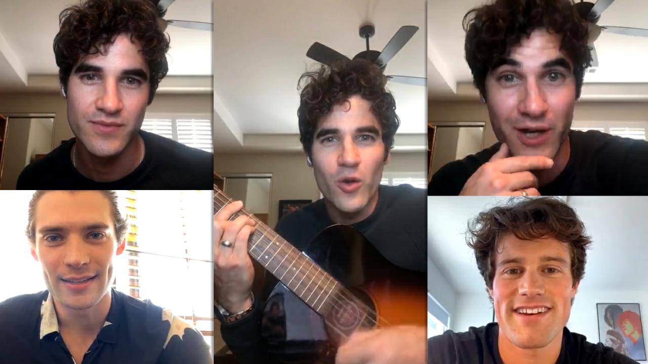 Darren Criss Instagram Live Stream from May 10th 2020.
