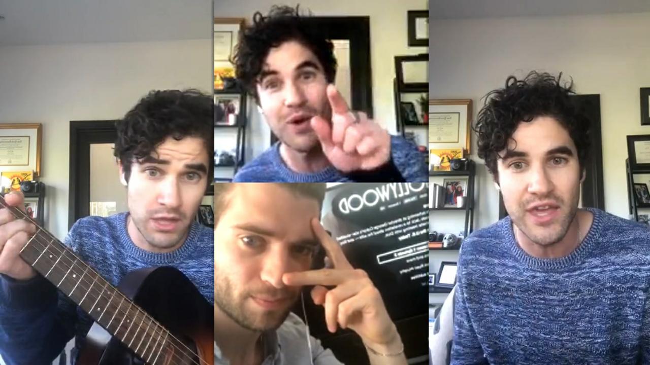 Darren Criss Instagram Live Stream from May 5th 2020.