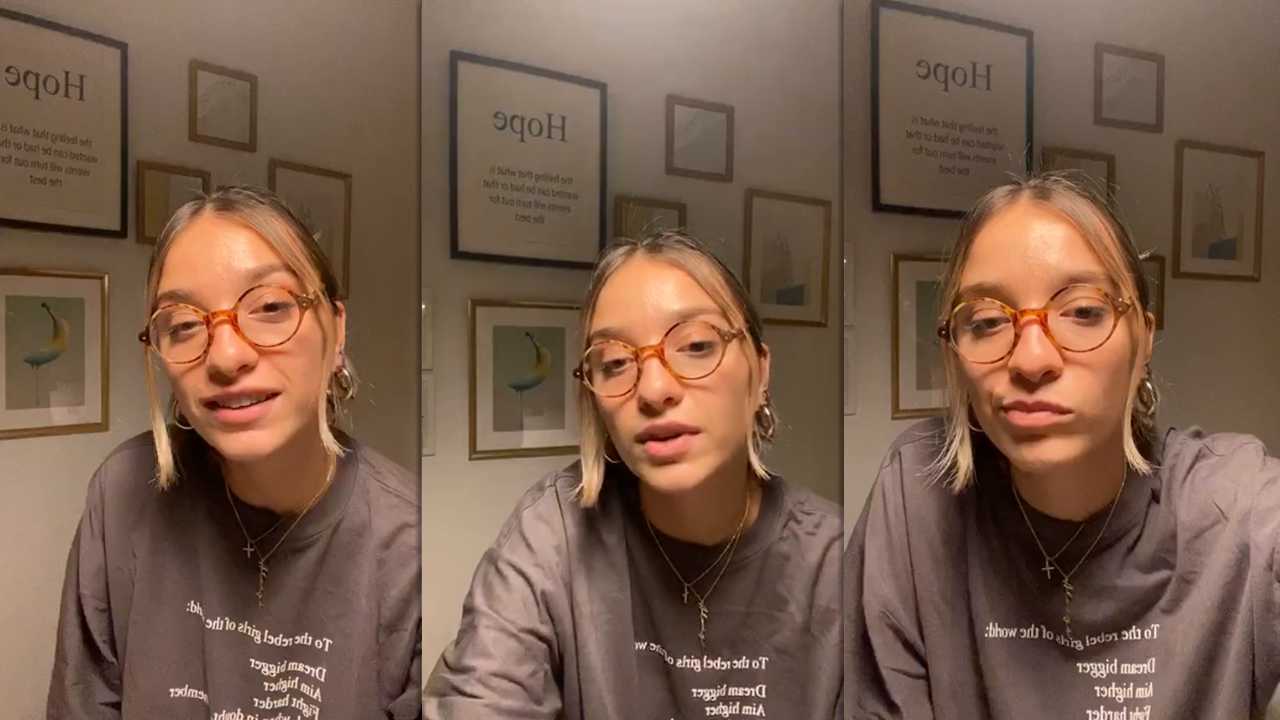 Dilara Aydın's Instagram Live Stream from May 16th 2020.