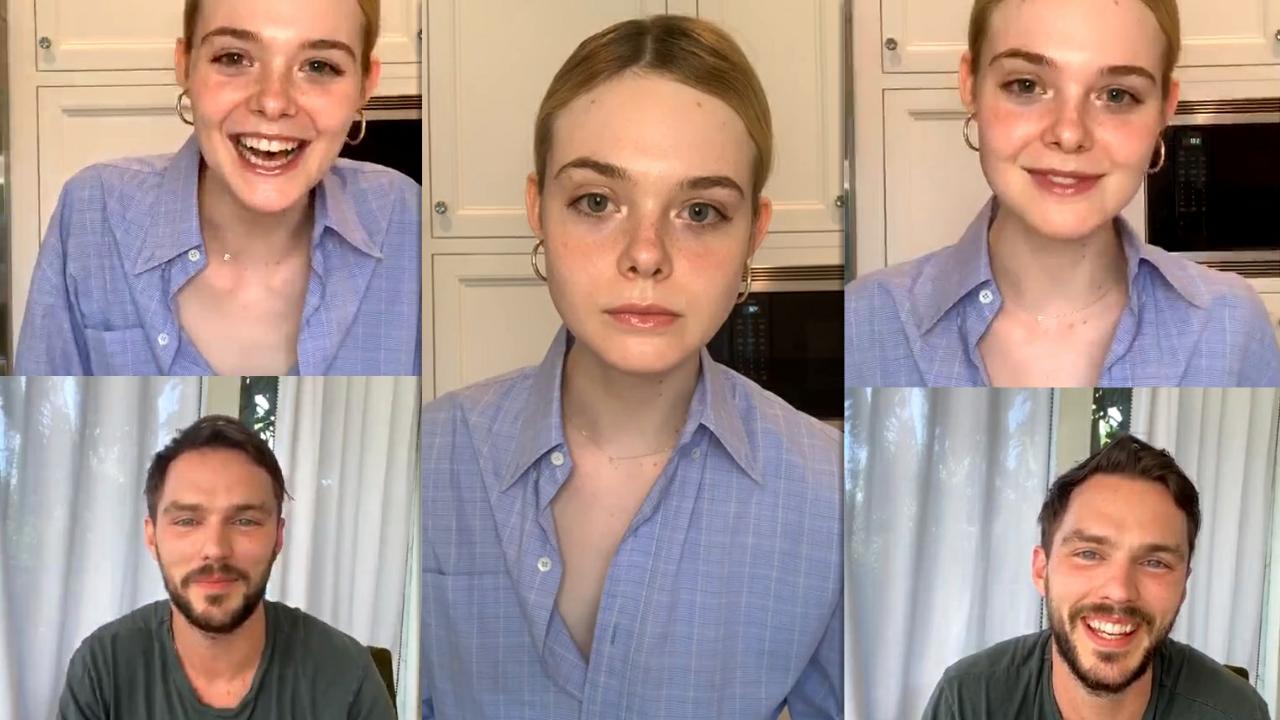 Elle Fanning's Instagram Live Stream from May 22th 2020.