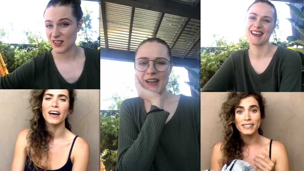 Evan Rachel Wood's Instagram Live Stream from May 1st 2020.