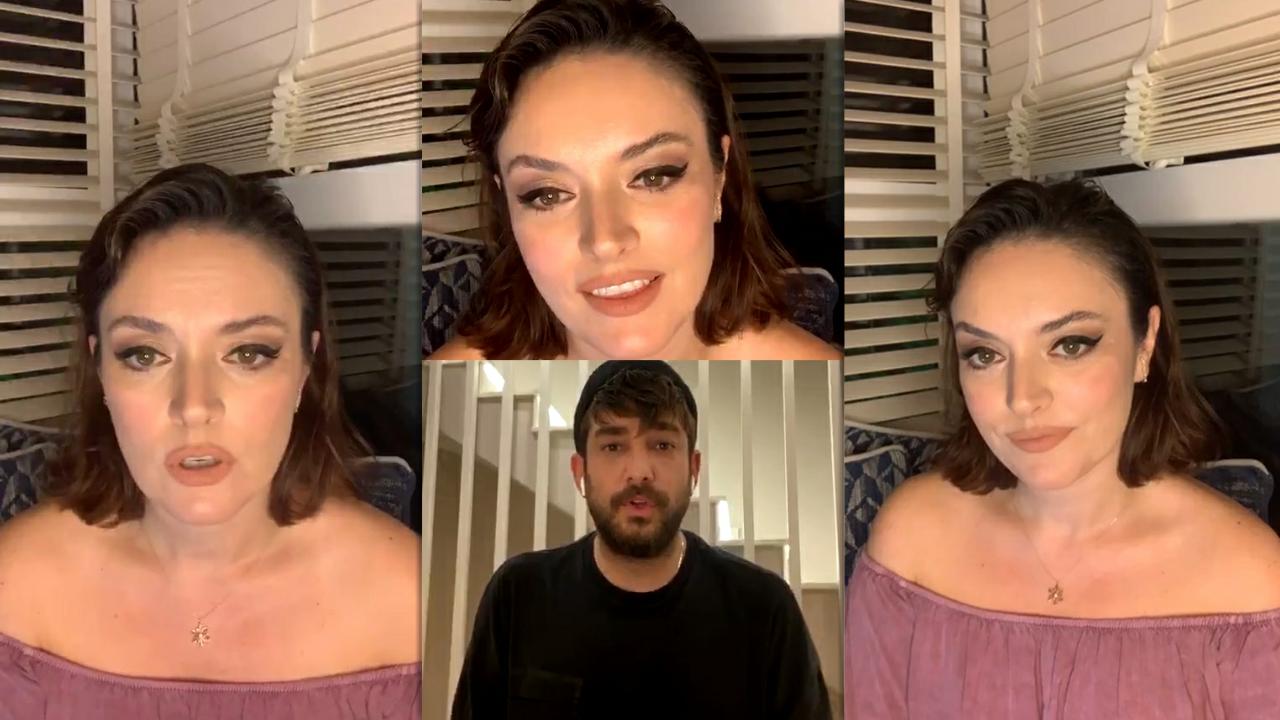 Ezgi Mola's Instagram Live Stream from May 25th 2020.