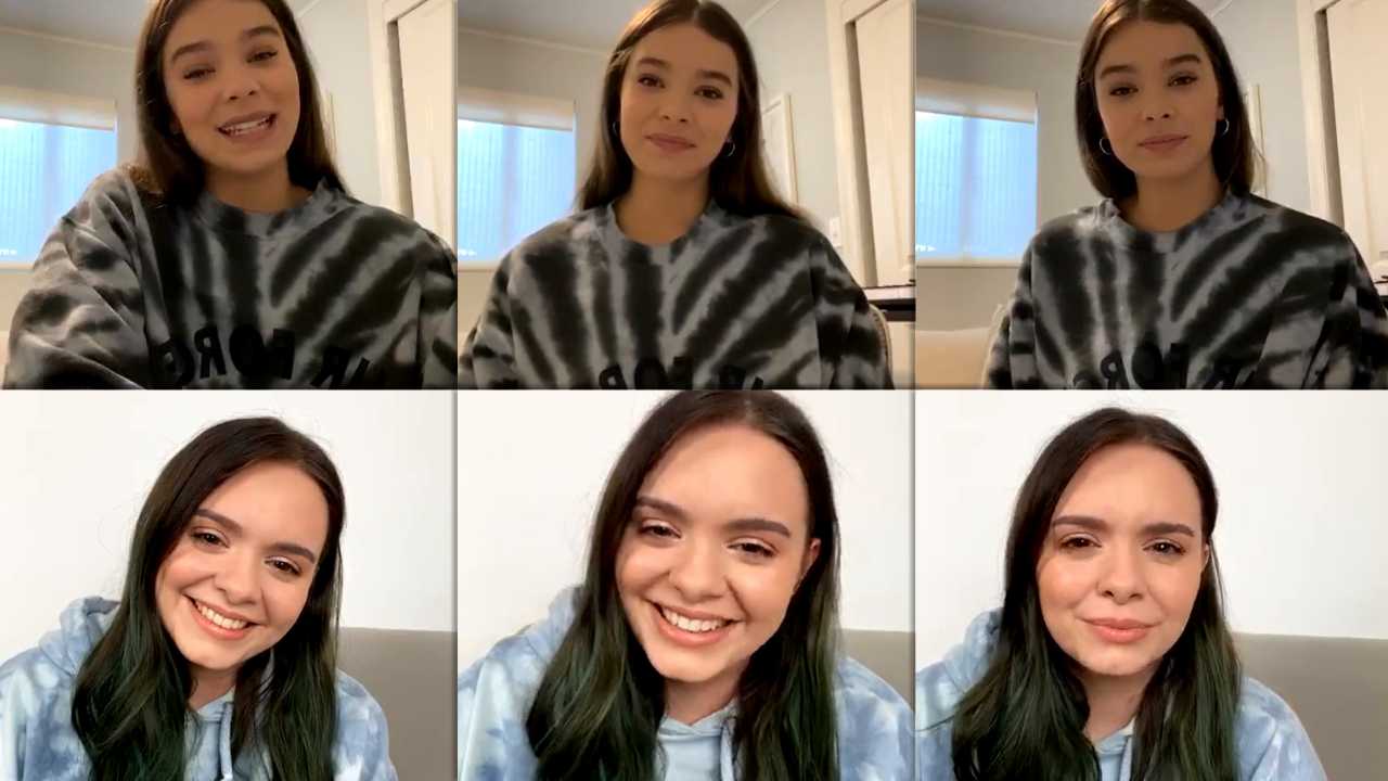 Hailee Steinfeld's Instagram Live Stream from May 1st 2020.