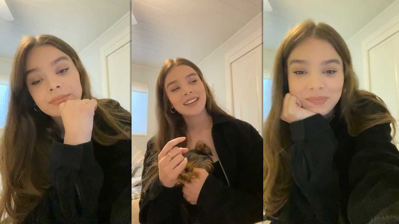 Hailee Steinfeld's Instagram Live Stream from May 4th 2020.
