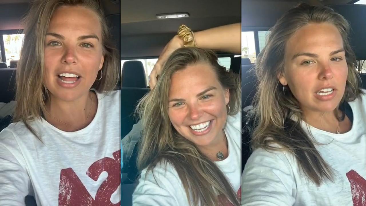 Hannah Brown's Instagram Live Stream from May 14th 2020.