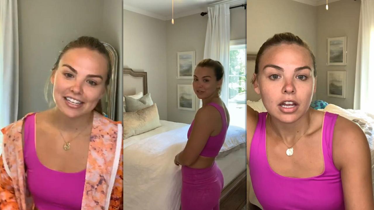 Hannah Brown's Instagram Live Stream from May 6th 2020.