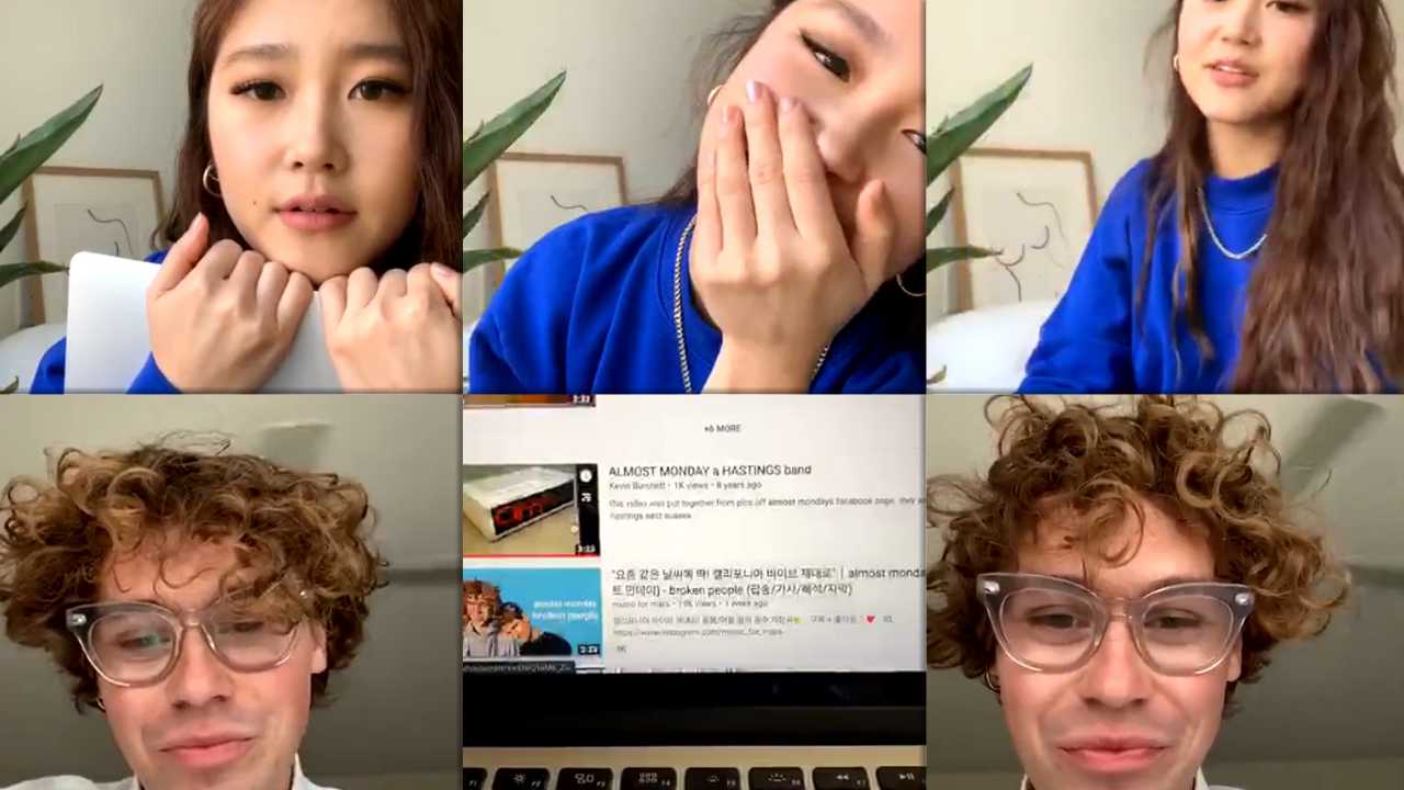 Heyoon Jeong's Instagram Live Stream from May 11th 2020.