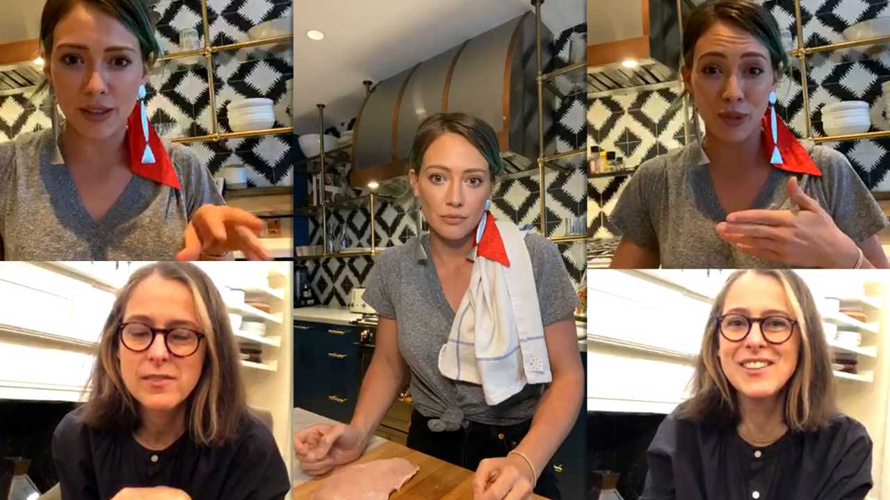 Hilary Duff's Instagram Live Stream from May 11th 2020.