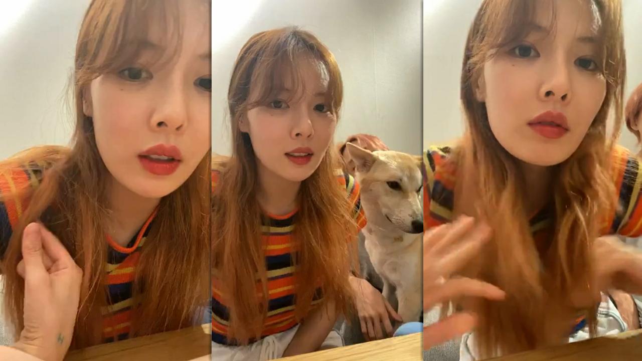 HyunA ( 현아 )'s Instagram Live Stream from May 30th 2020.
