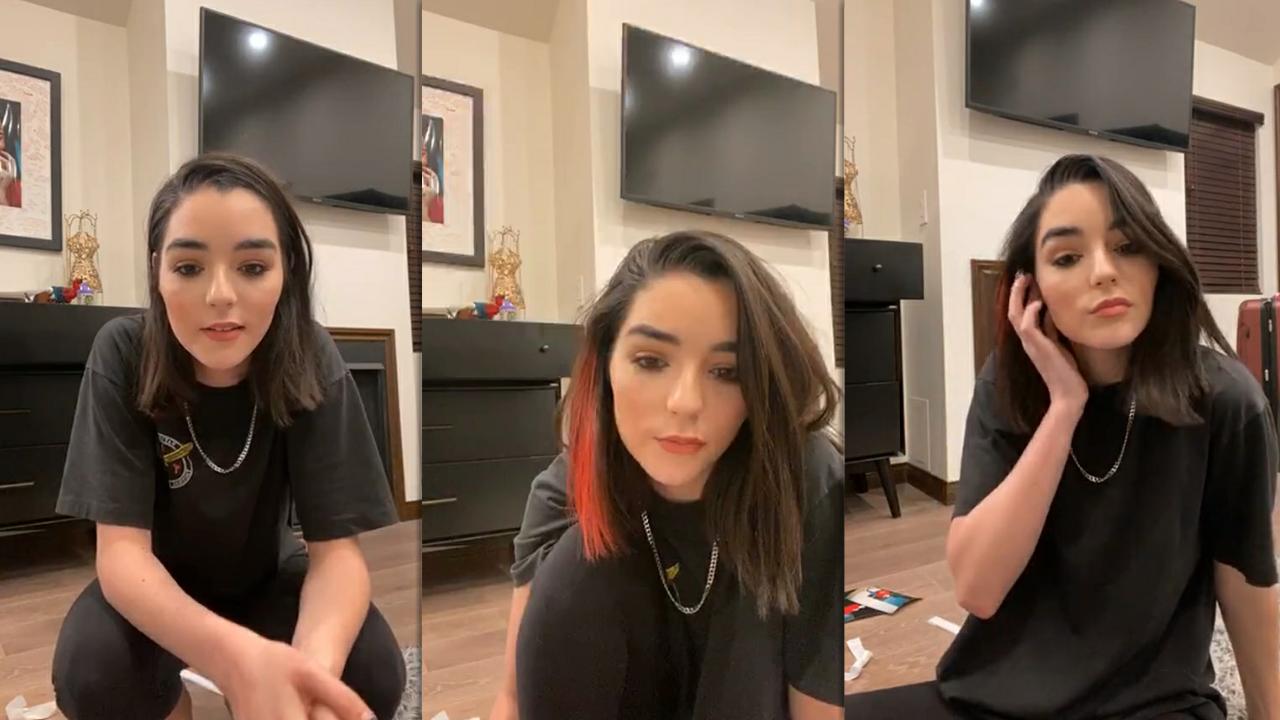 Indiana Massara's Instagram Live Stream from May 10th 2020.