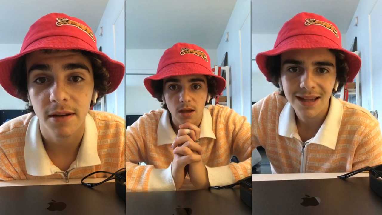 Jack Dylan Grazer's Instagram Live Stream from May 3rd 2020.