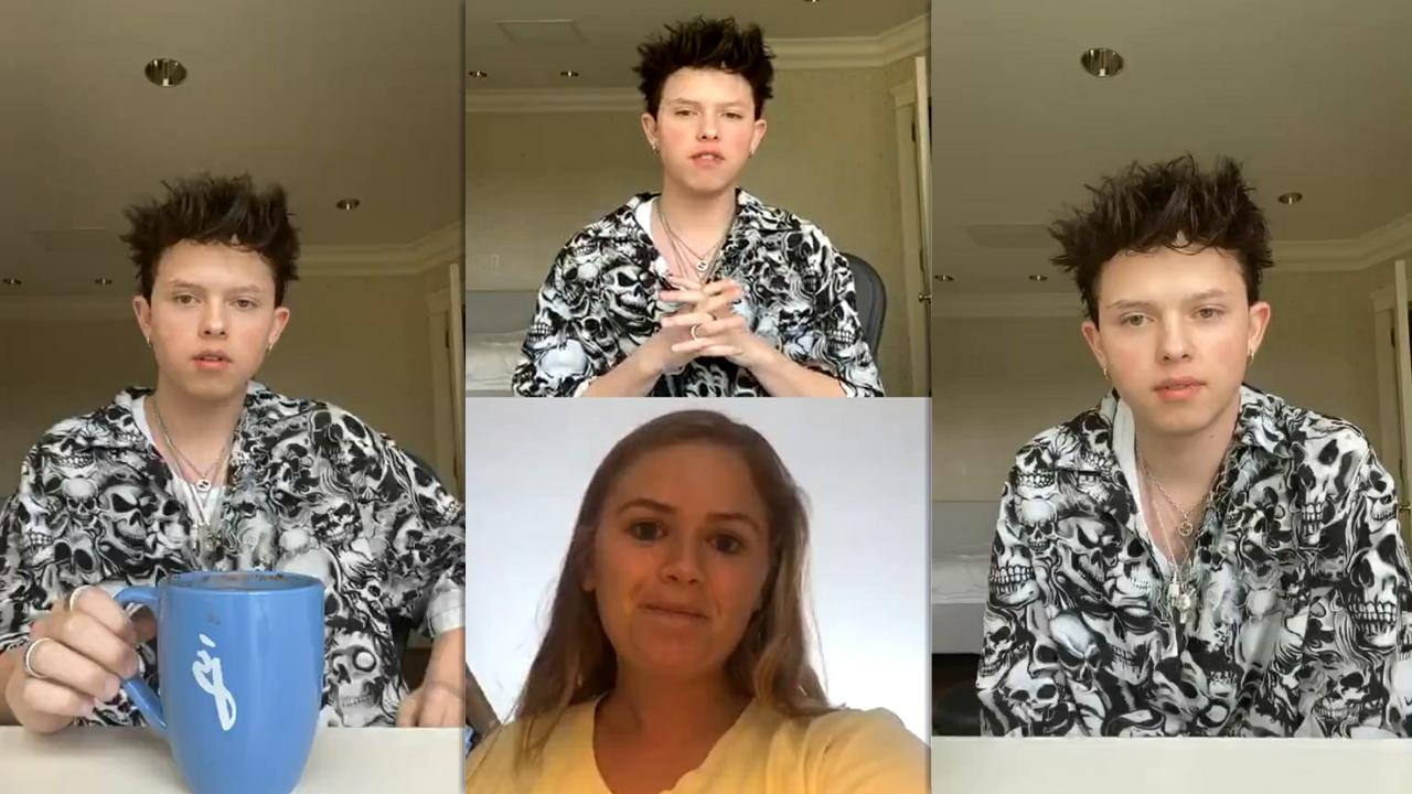 Jacob Sartorius Instagram Live Stream from May 11th 2020.