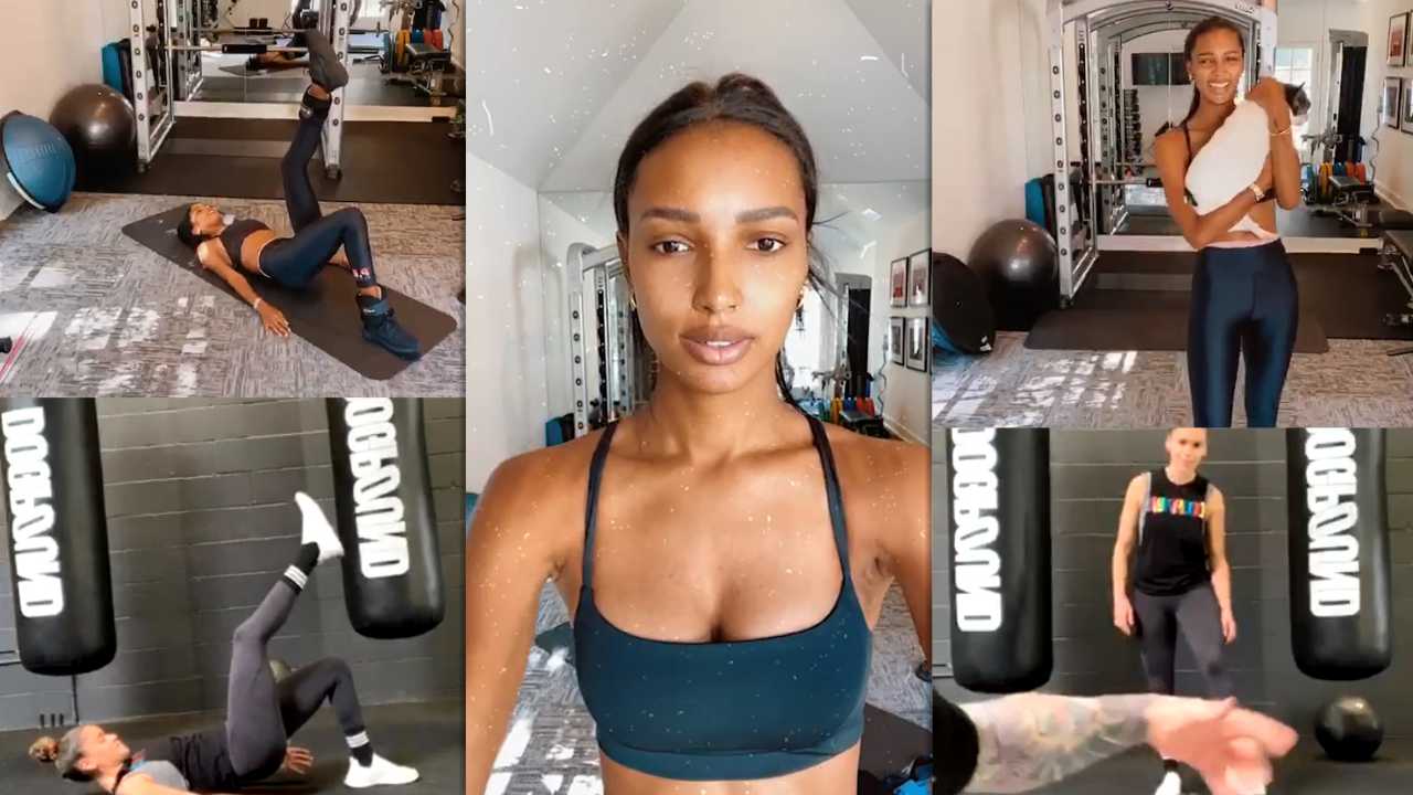Jasmine Tookes's Instagram Live Stream from May 1st 2020.