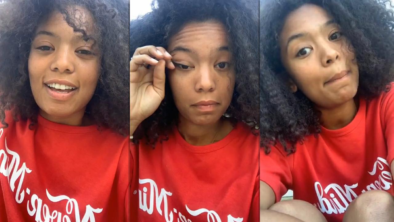 Jaz Sinclair's Instagram Live Stream from May 5th 2020.