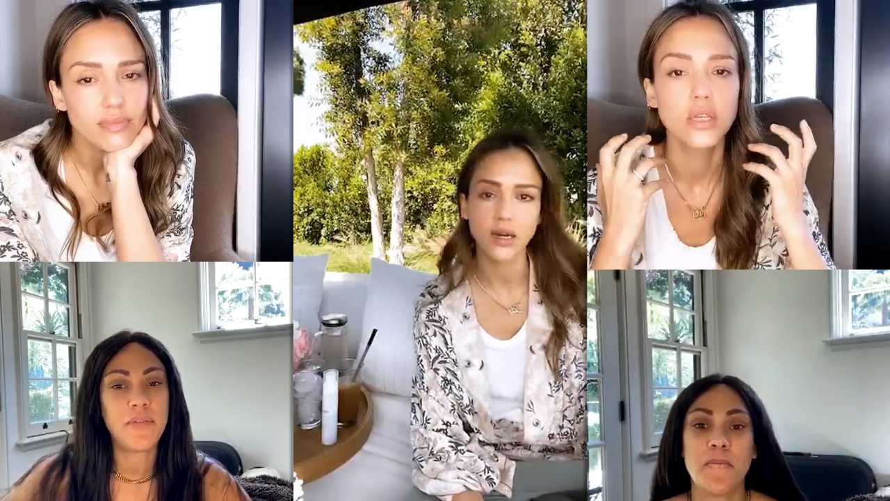 Jessica Alba's Instagram Live Stream from May 2nd 2020.