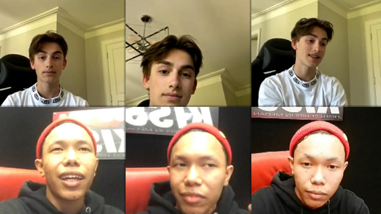 Johnny Orlando's Instagram Live Stream from May 20th 2020.