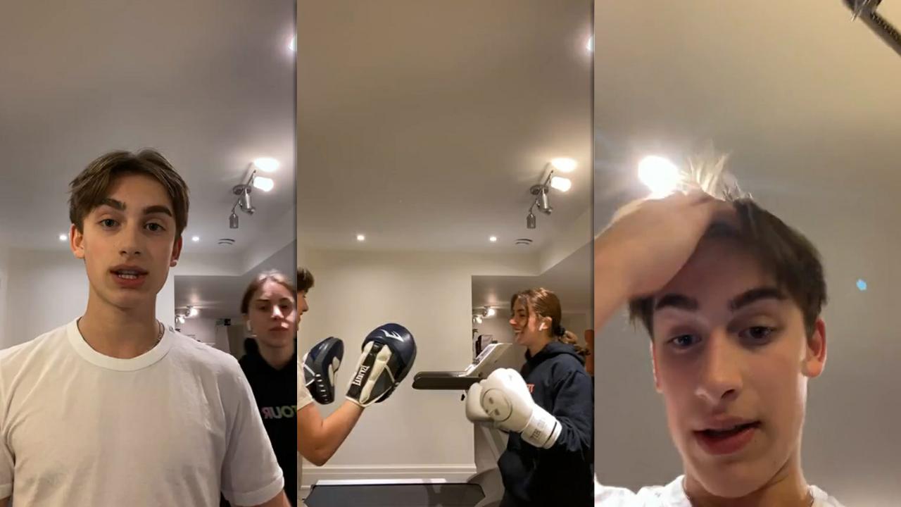 Johnny Orlando's Instagram Live Stream from May 8th 2020.