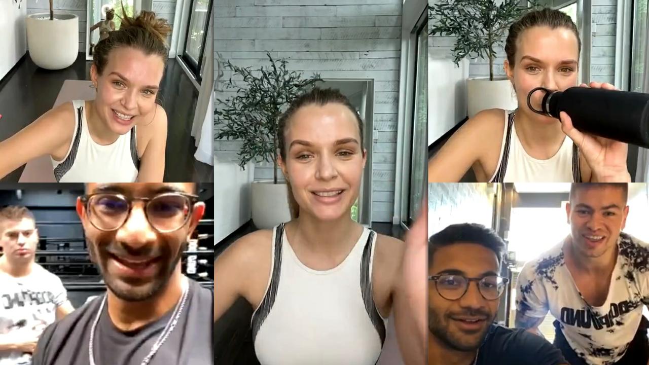 Josephine Skriver's Instagram Live Stream from May 20th 2020.