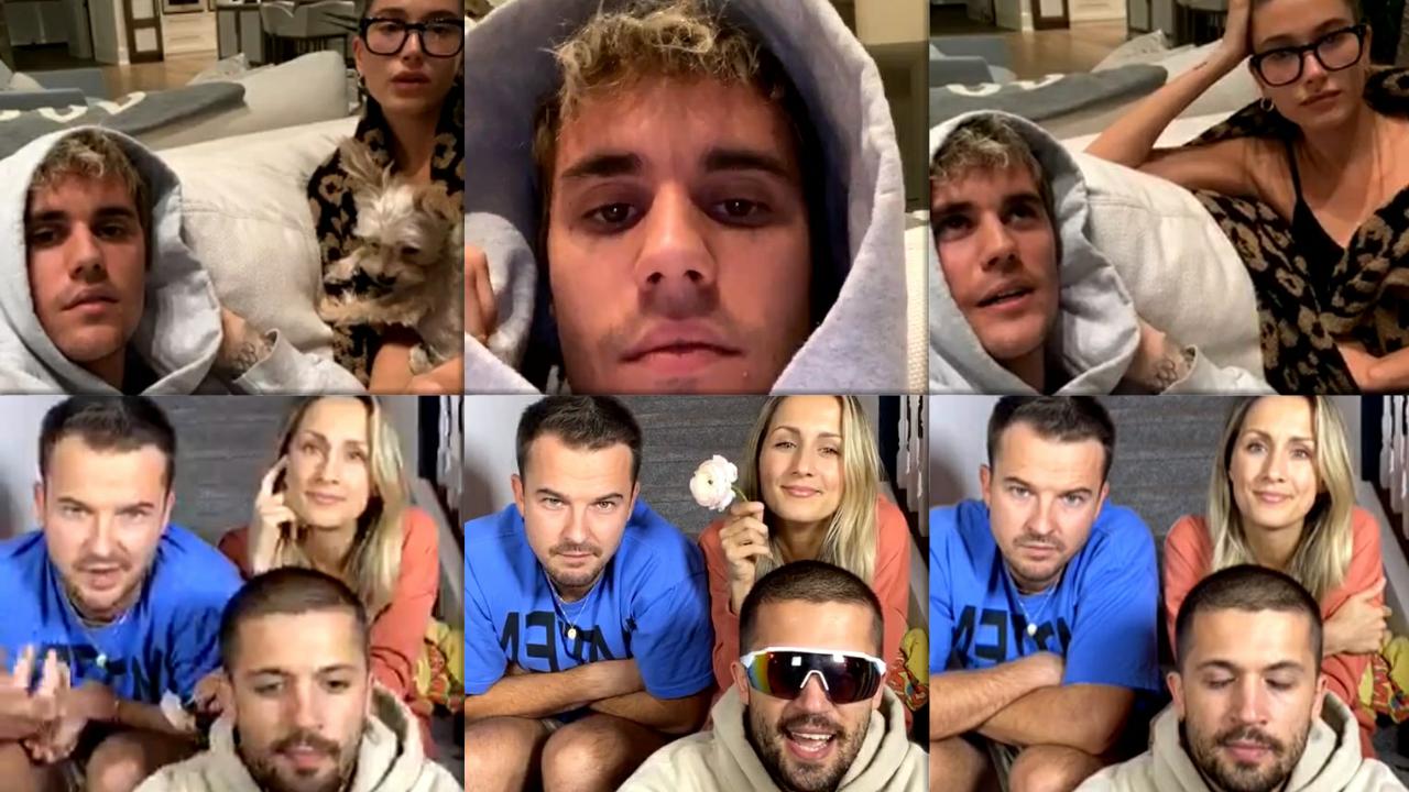Justin Bieber's Instagram Live Stream from May 12th 2020.