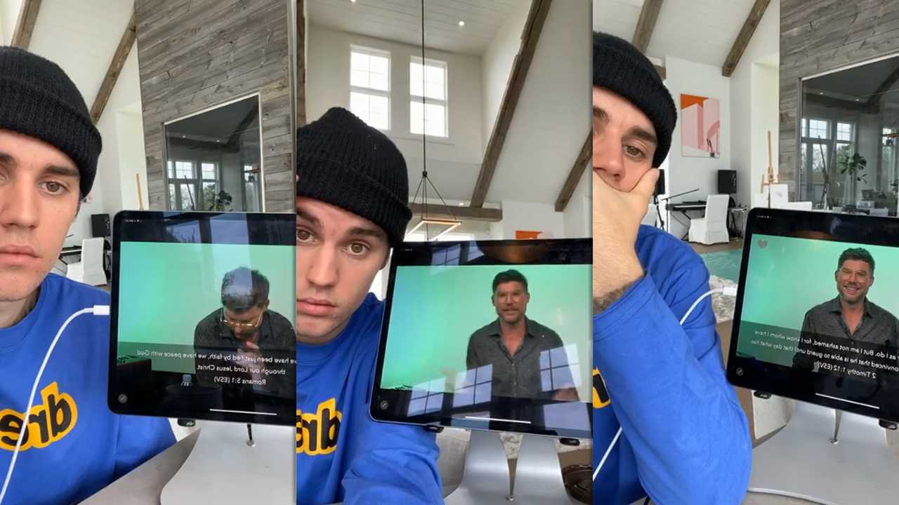 Justin Bieber's Instagram Live Stream from May 17th 2020.