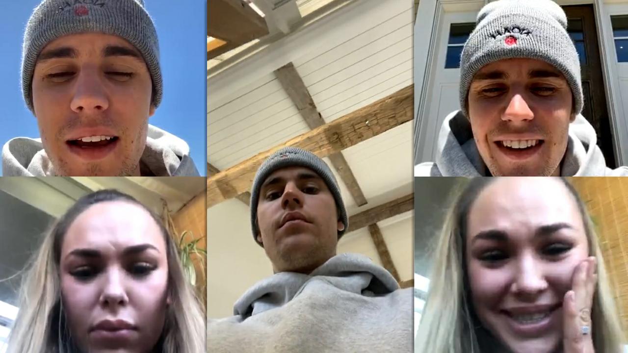 Justin Bieber's Instagram Live Stream from May 20th 2020.