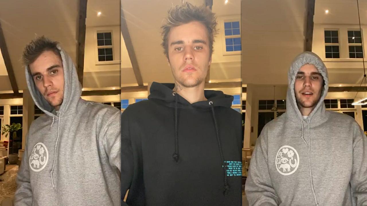 Justin Bieber's Instagram Live Stream from May 7th 2020.