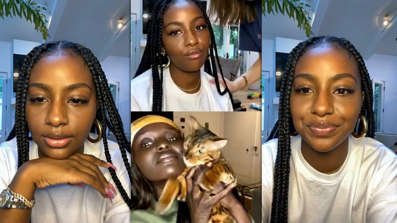 Justine Skye's Instagram Live Stream from May 15th 2020.