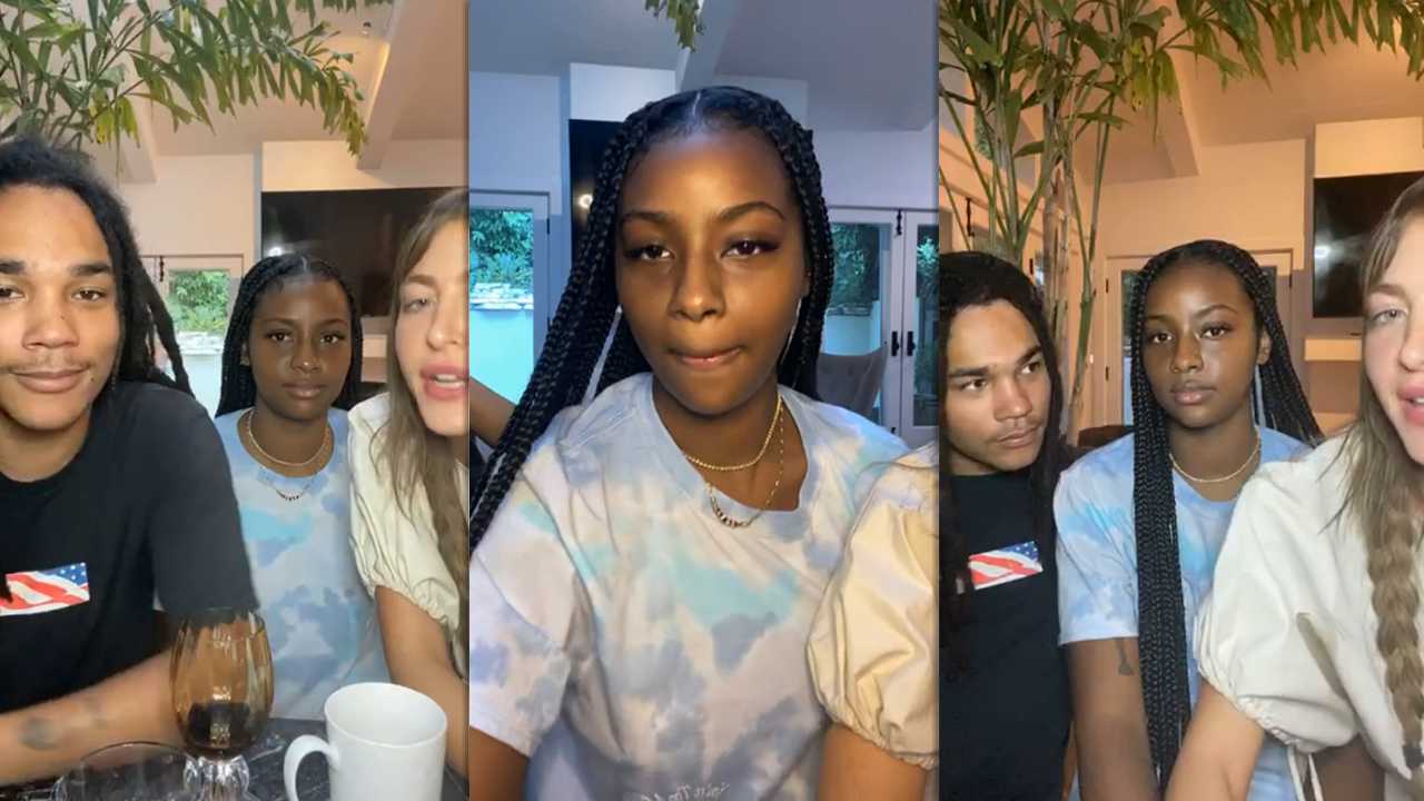 Justine Skye's Instagram Live Stream from May 17th 2020.